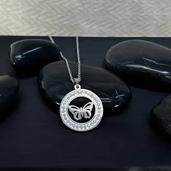 Náhrdelník Atelier Fantazie - Náhrdelník z oceli XXIX - Motýlek - 44029
