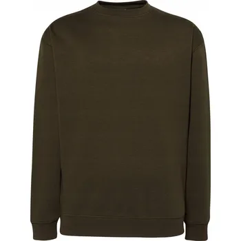 Dámská mikina Mikina klasického střihu s náplety 290g JHK khaki M