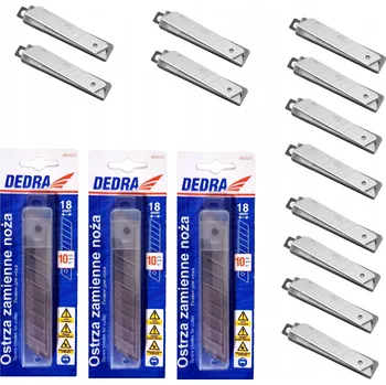 Pracovní nůž 150x Náhradní čepele do nože 18mm, odlamovací čepele Dedra