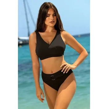 Dámské plavky Dvoudílné plavky Mauricius černé s ozdobnými prvky L