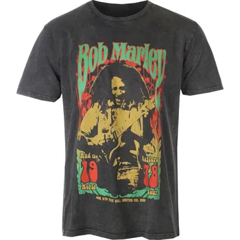 Pánské oblečení Tričko metal pánské Bob Marley - 1978 Stone Wash - ROCK OFF - BMASTNW81MC - S