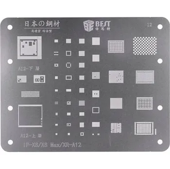 Pouzdro na mobilní telefon ŠABLONA SÍŤKA BGA MODUL ČIP IC A12 iPhone XR XS Max