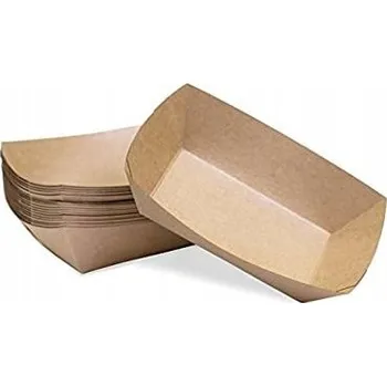 Jednorázové nádobí Hluboká papírová miska EKO 370 ml, 110x65x40 mm, 100 ks