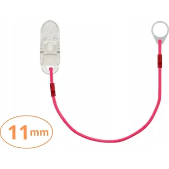 Jednoduchý závěs - klips pro procesory řeči - neonově růžový