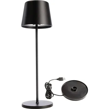 Lampička Deko Light 620200 Canis Akumulátorová stolní LED lampa 3.5 W teplá bílá černá