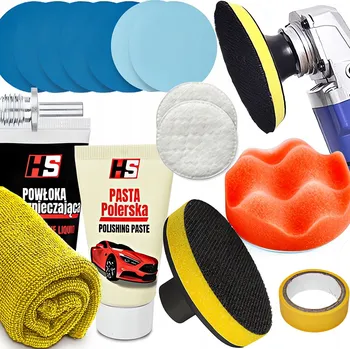 Sada na leštění světlometů HS s lešticí pastou a příslušenstvím