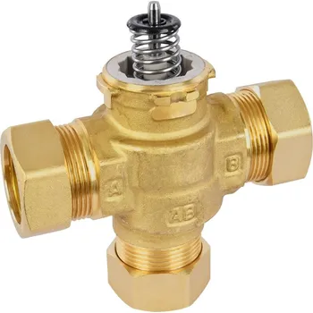 Samostatné tělo VC ventilu Honeywell VCZMM6000/U, třícestný, kompresní šroubení 28mm