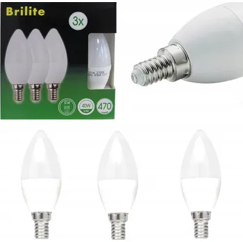 Žárovka LED ŽÁROVKA SMD B35 SVÍČKA E14 3,5 CM 5,5W 3 KS TEPLÁ BÍLÁ