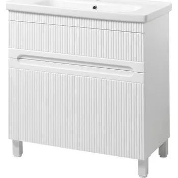 Koupelnový nábytek Lavedo Aria White 80 koupelnová skříňka s umyvadlem