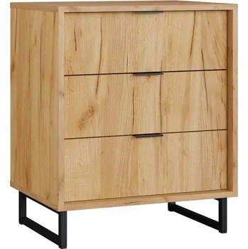 Komoda Komoda z dřevotřísky KONOR Komoda 60 3S dub Vanmar