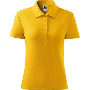 Dámské oblečení MALFINI Bavlněná piké dámská polokošile Malfini s rozparky 170 g/m Barva: Žlutá, Velikost: XS