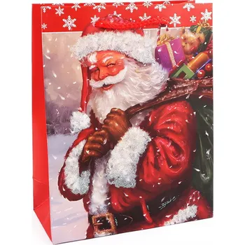 Dárková taška Ozdobná dárková taška na Vánoce 18x23 cm