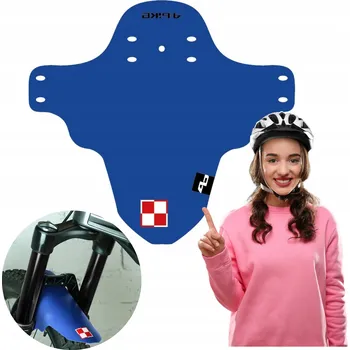 Blatník na kolo BLATNÍK NA KOLO 24-29" MTB PŘEDNÍ ENDURO MODRÝ MILITARY D-05