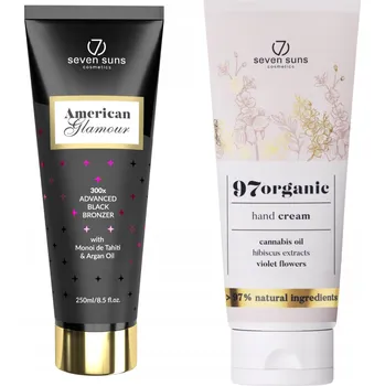 Péče o ruce 7suns American Glamour Silný Bronzer 250 ml + Krém na Ruce 75 Ml