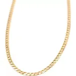 Zlatý řetízek Pancer zdobený proužky 2,38g