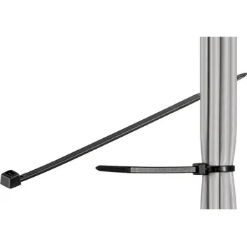 Stahovací páska MicroConnect Stahovací pásky 100 ks černé 203 mm x 2,5 mm