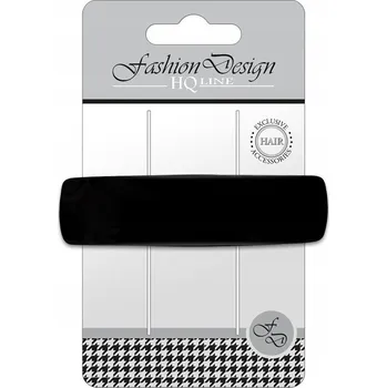 TOP CHOICE Automatická sponka do vlasů - černá lesklá (28526)