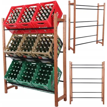 Dílenský regál Dřevěný skladový regál Wamar-Sosenka 137,6 x 111,5 x 32 cm, nosnost až 100 kg na polici