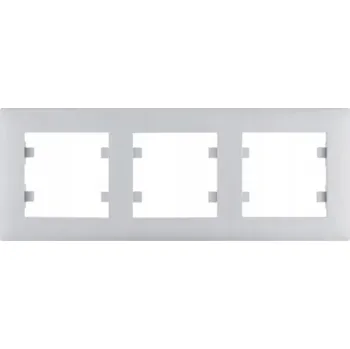 Hager trojitý Rámeček stříbrný