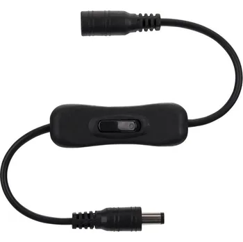 LED páska MCLED Vypínač s power konektory, černá barva