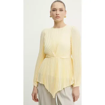 Dámská halenka Halenka Twinset dámská, žlutá barva, hladká, 251TP2333 10X, vel. 36