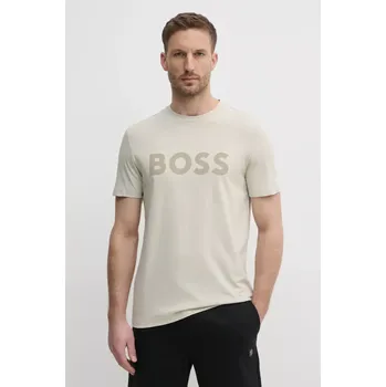 Bavlněné tričko BOSS Orange Thinking 1 50481923 béžová 01E, vel. XL