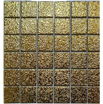 Obklad Keramická mozaika WzorcowniaStudio 30,6 x 30,6 cm, odstíny žluté a zlaté