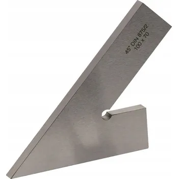 Úhloměr Úhelník ostrý 45 stupňů 250 x 160 MKSa BEZ PATKY (bez opěrky)