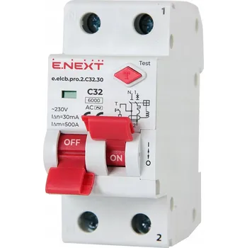 vypínač Nadproudový spínač Enext 230 V IP20 32 A