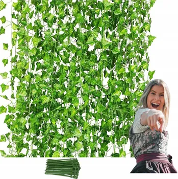 Obraz 24x Umělý Břečťan na zeď, balkon, do pokoje 50 m + Montážní pásky