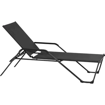 Zahradní lehátko Siena Garden Tesoro M29537 Opalovací lehátko hliník, plast antracit (matný), černá, stříbrná