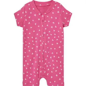 Kojenecký overall lupilu® Dívčí overal na spaní s BIO bavlnou (růžová, 74/80)