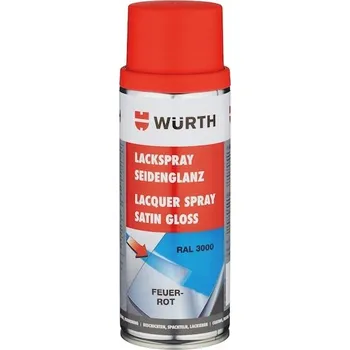 Barva ve spreji WURTH Sprej, RAL3000 ČERVENÁ 400ML