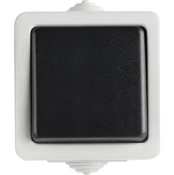 vypínač Kanlux Vypínač č. 1 jednopólový venkovní TEKNO IP54 šedý