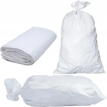 Pytle na odpadky PP pytle na Suť, uhlí, bílé, 50 kg, 65 x 105 cm, silné