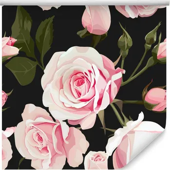 Fototapeta Tapeta do ložnice květy RŮŽE listy příroda