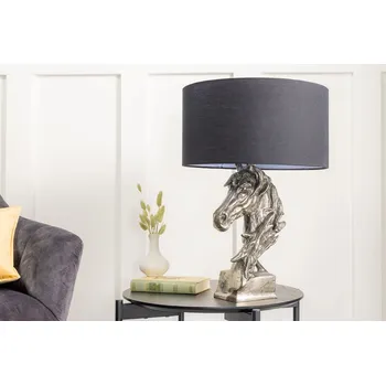 Lampička Malvarosa Stylová stolní lampa Caballo 54cm černá