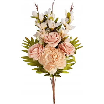 umělá květina Kytice, vazba mix mečíků, růží a pivoněk