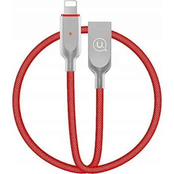 Datový kabel Kabel Usams USB - Apple Lightning 1,9 m červený
