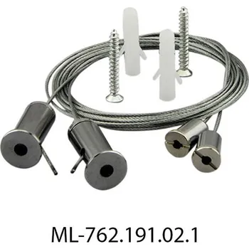 LED páska MCLED Sada k zavěšení profilu ZT, délka 1,5 m, 2x lanko s příslušenstvím