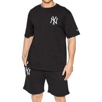 tričko New Era Essentials LC Oversized MLB New York Yankees - Black/White XL
