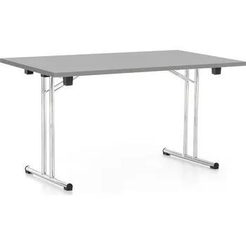 Psací stůl Skládací stůl 140 x 80 cm, světle šedá