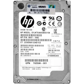 Interní pevný disk HP 5697-1842 300GB 15K 64MB SAS-2 2.5'' SIJKT0300GBAS15K