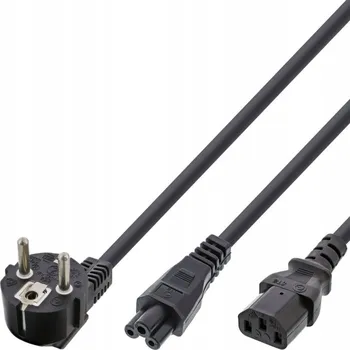 Napájecí kabel Napájecí kabel rozbočovací MicroConnect Schuko na C5 a C13, 1,8 m, PE01141
