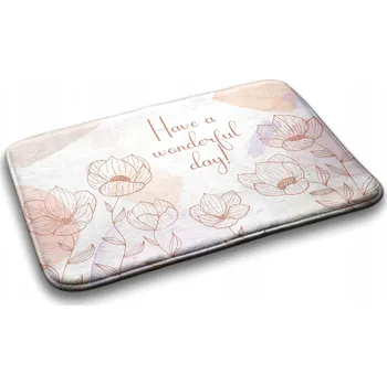 Koupelnová předložka Velká koupelnová předložka měkká Květiny květinová