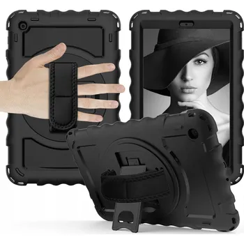 Pouzdro na mobilní telefon Pouzdro pro Samsung Galaxy Tab A 10.1" Stojánek a Popruh přes Rameno Černé