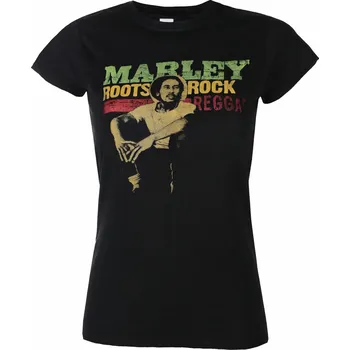 Dámské tričko Tričko metal dámské Bob Marley - Roots, Rock, Reggae - ROCK OFF - BMATS17LB - L