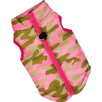 Obleček pro psa VESTA PRO PSA KOČKU OBLEČEK MASKÁČOVÝ RŮŽOVÁ M