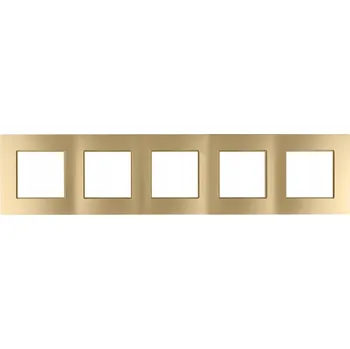 Polmark ROSA Pětinásobný Rámeček R-5Q.ZMAT zlatá matná