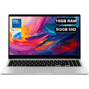 Notebook Notebook Samsung Intel Core 7 150U 15,6" Intel Core Ultra 7 16 GB / 512 GB stříbrný